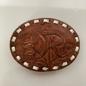 Leather Western Belt Buckle